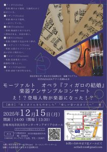 モーツァルト　オペラ『フィガロの結婚』楽器アンサンブルコンサート　え！？登場人物が楽器になった！？